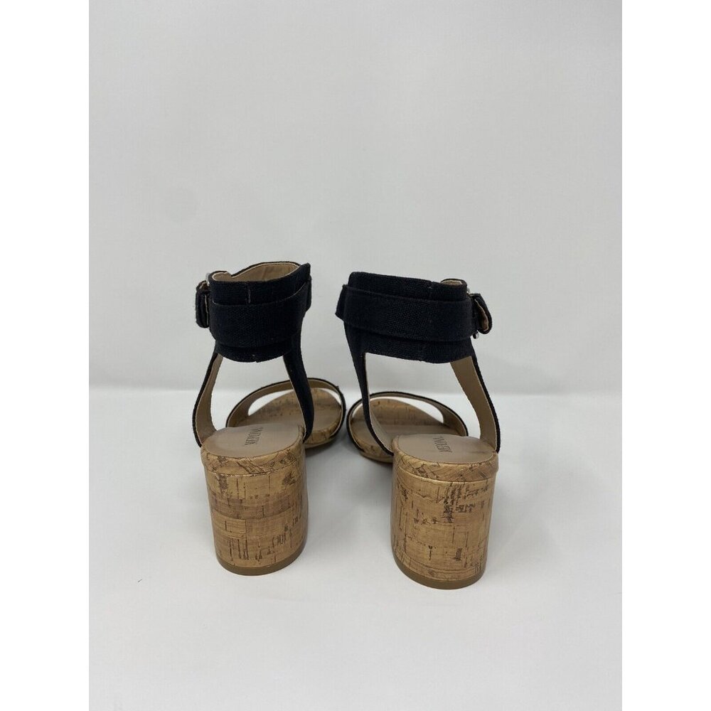 Womens' US 6 Merona Black Quarter Strap Block Heel Sandals Shoes NWOB - Picture 5 of 9
